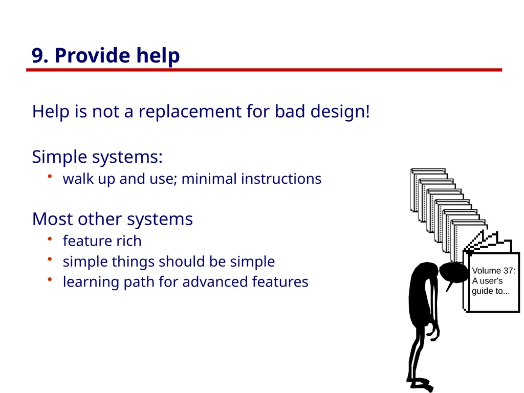 Usability Heuristics Lecture /slide deck produced - slide 52 of 69