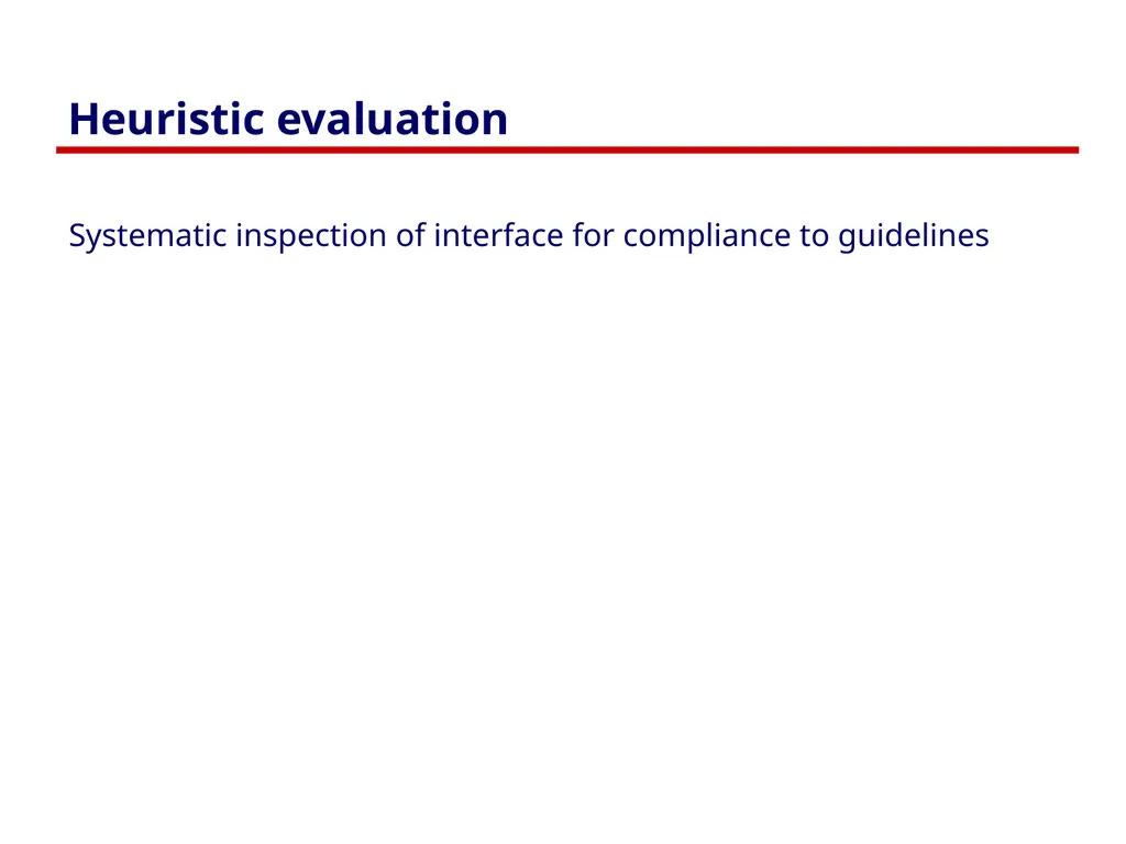 Usability Heuristics Lecture /slide deck produced - slide 4 of 69