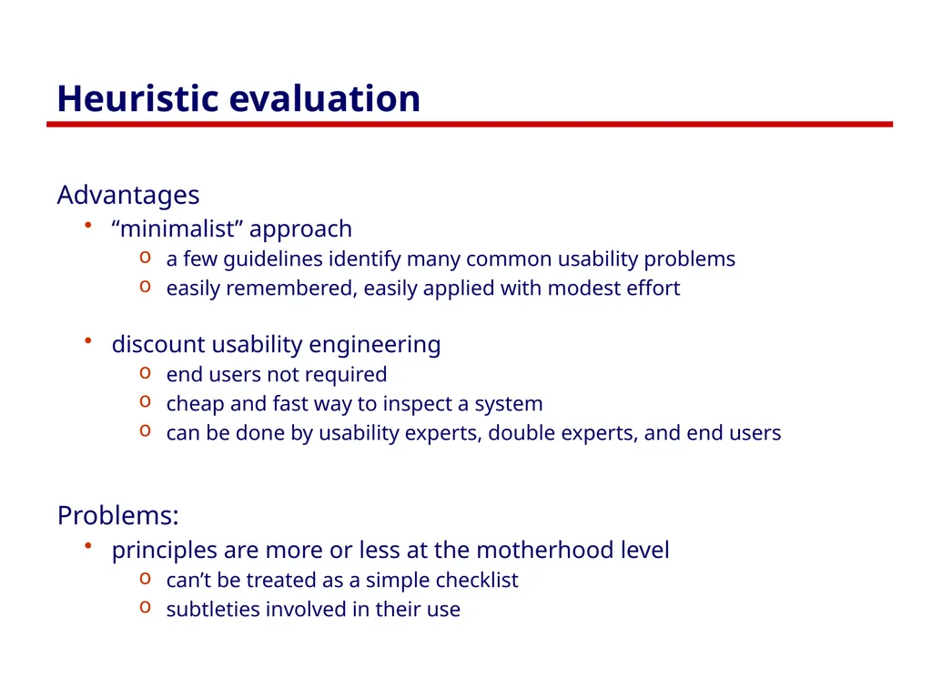 Usability Heuristics Lecture /slide deck produced - slide 6 of 69