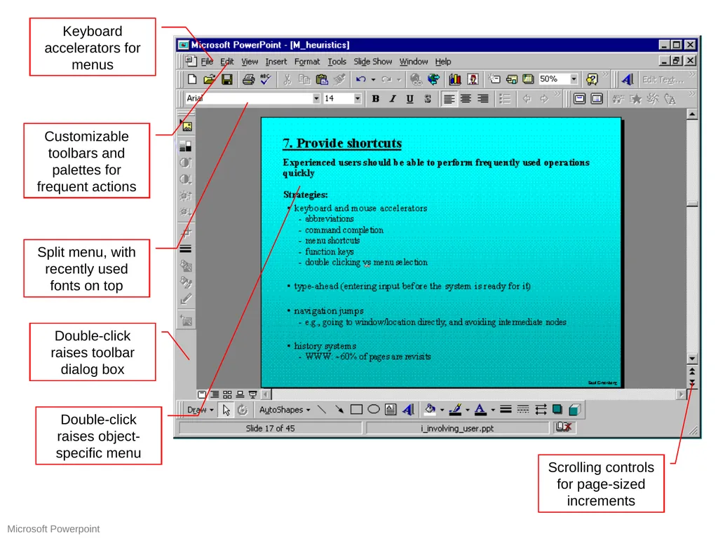 Usability Heuristics Lecture /slide deck produced - slide 35 of 69