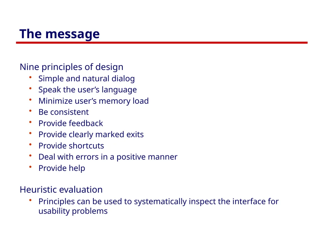 Usability Heuristics Lecture /slide deck produced - slide 2 of 69