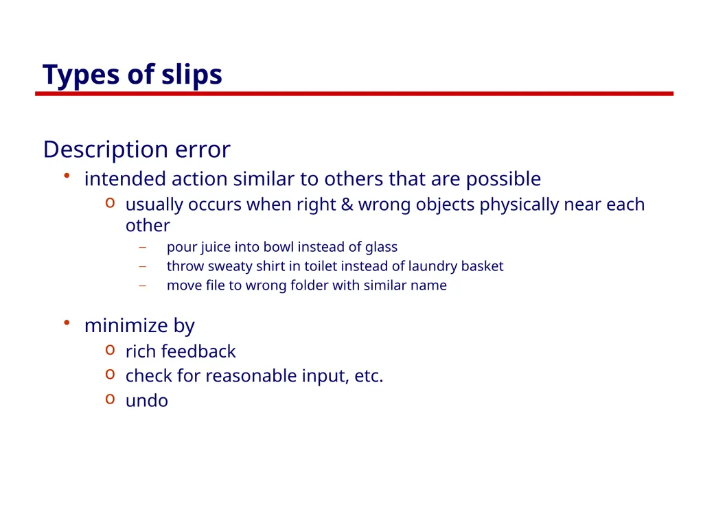Usability Heuristics Lecture /slide deck produced - slide 40 of 69