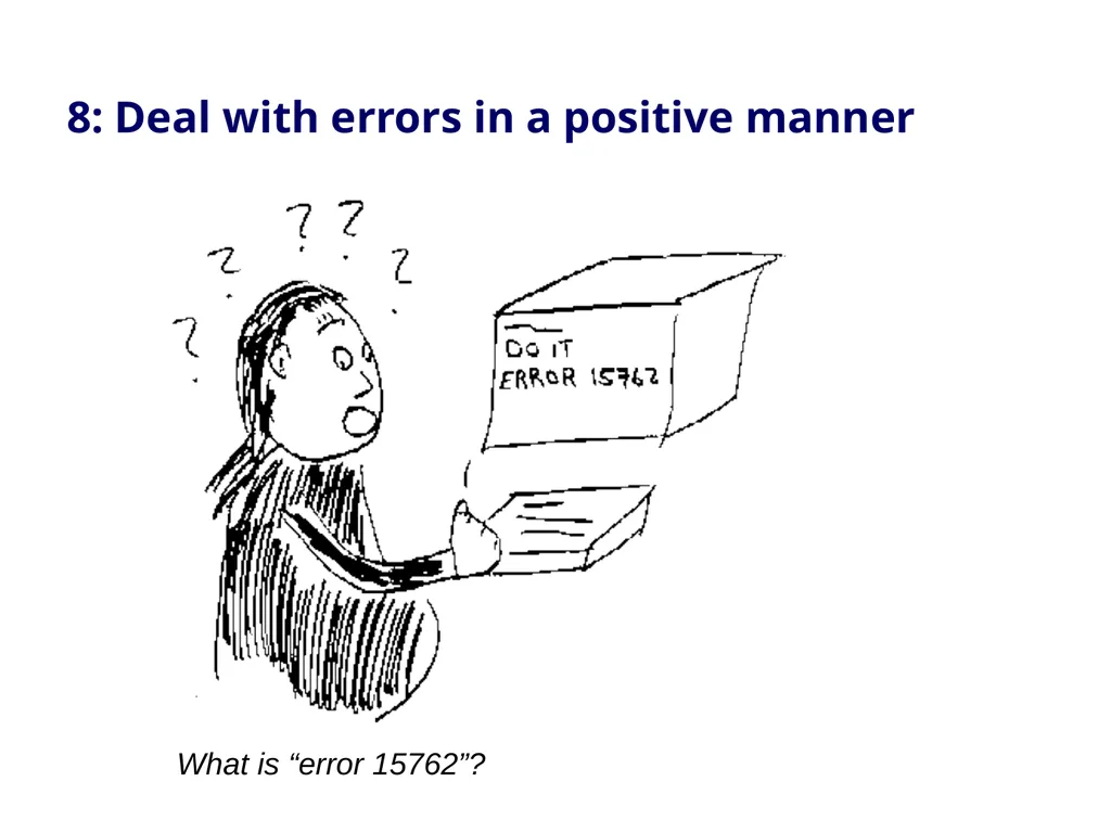 Usability Heuristics Lecture /slide deck produced - slide 46 of 69