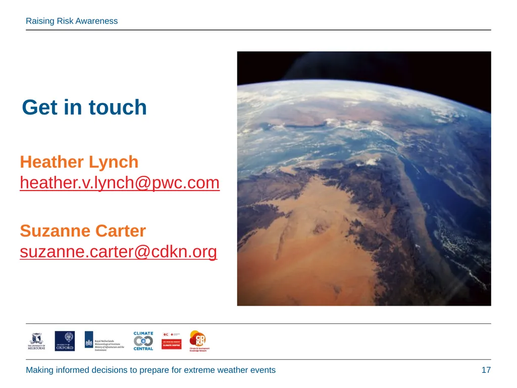 Raising Risk Awareness: Making informed decisions - slide 17 of 18
