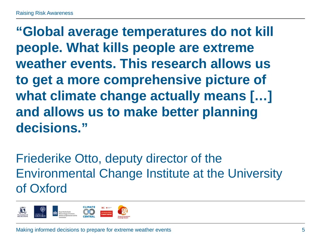 Raising Risk Awareness: Making informed decisions - slide 5 of 18