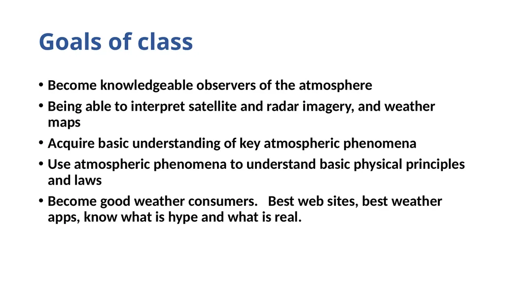 Atmospheric Sciences 101 Instructor: Cliff Mass - slide 2 of 10