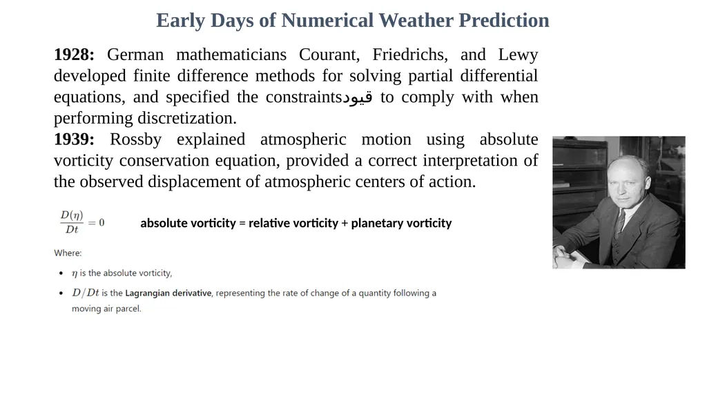 Numerical Weather Prediction MUSTANSIRIYAH - slide 10 of 12