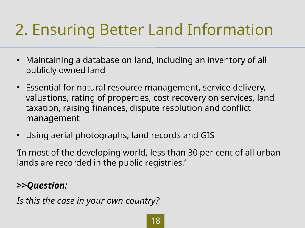 LAND Learning Outcomes Participants will be able - slide 18 of 30