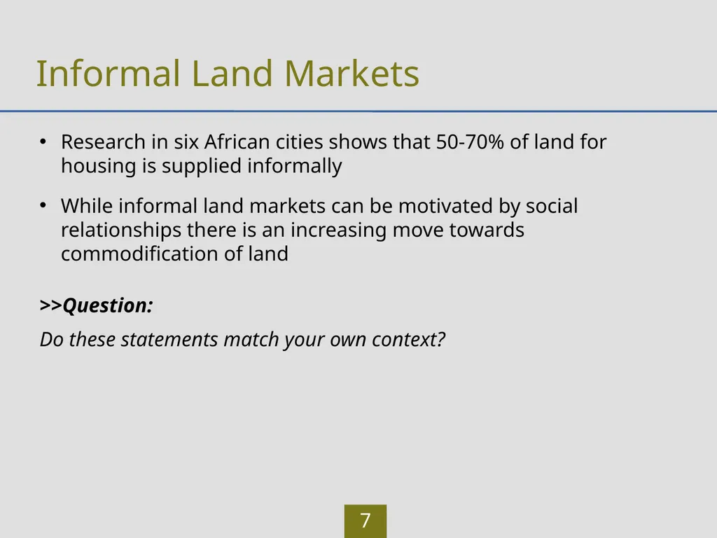 LAND Learning Outcomes Participants will be able - slide 7 of 30