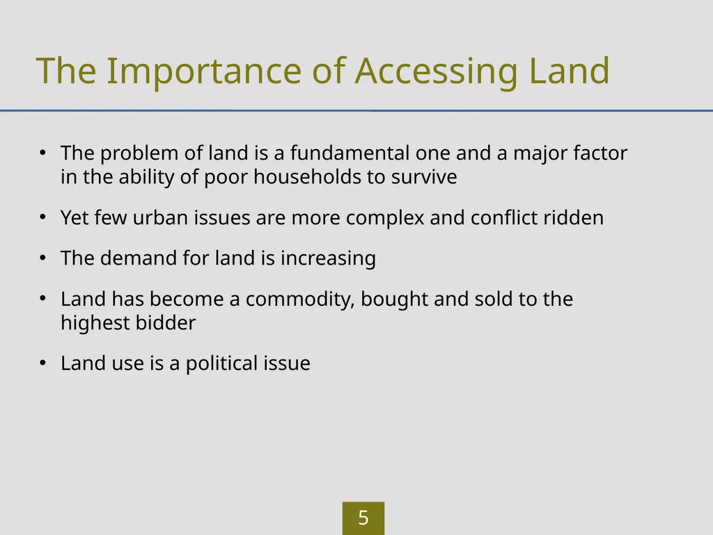 LAND Learning Outcomes Participants will be able - slide 5 of 30