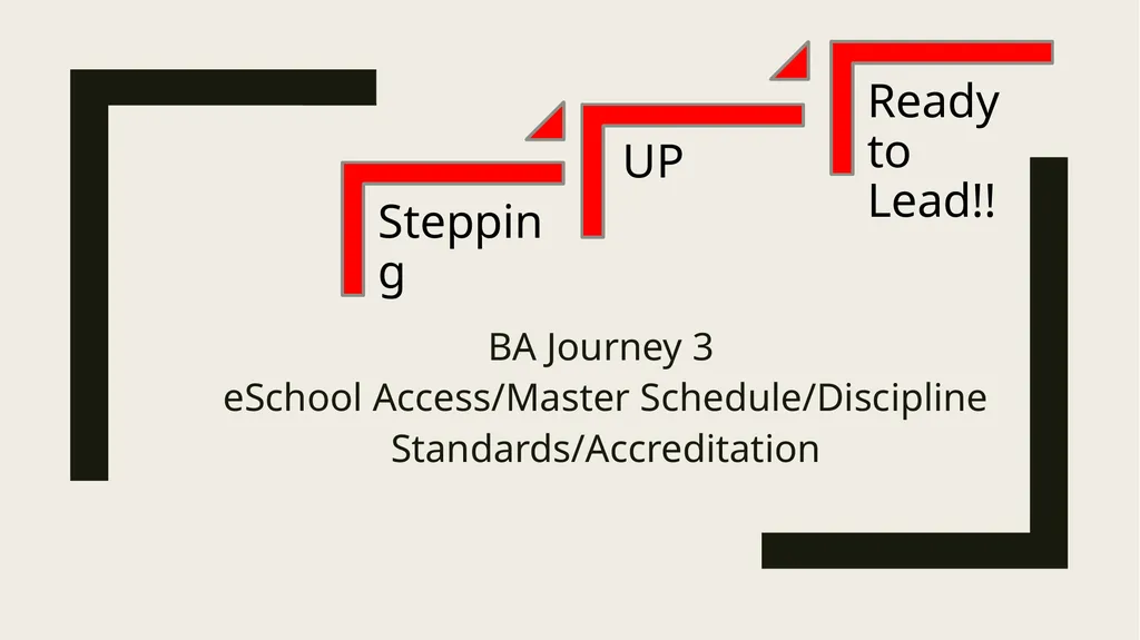 BA Journey 3 eSchool Access/Master - slide 1 of 22