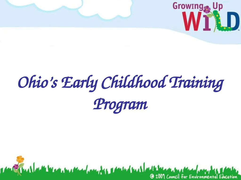 Ohio’s Early Childhood Training Program