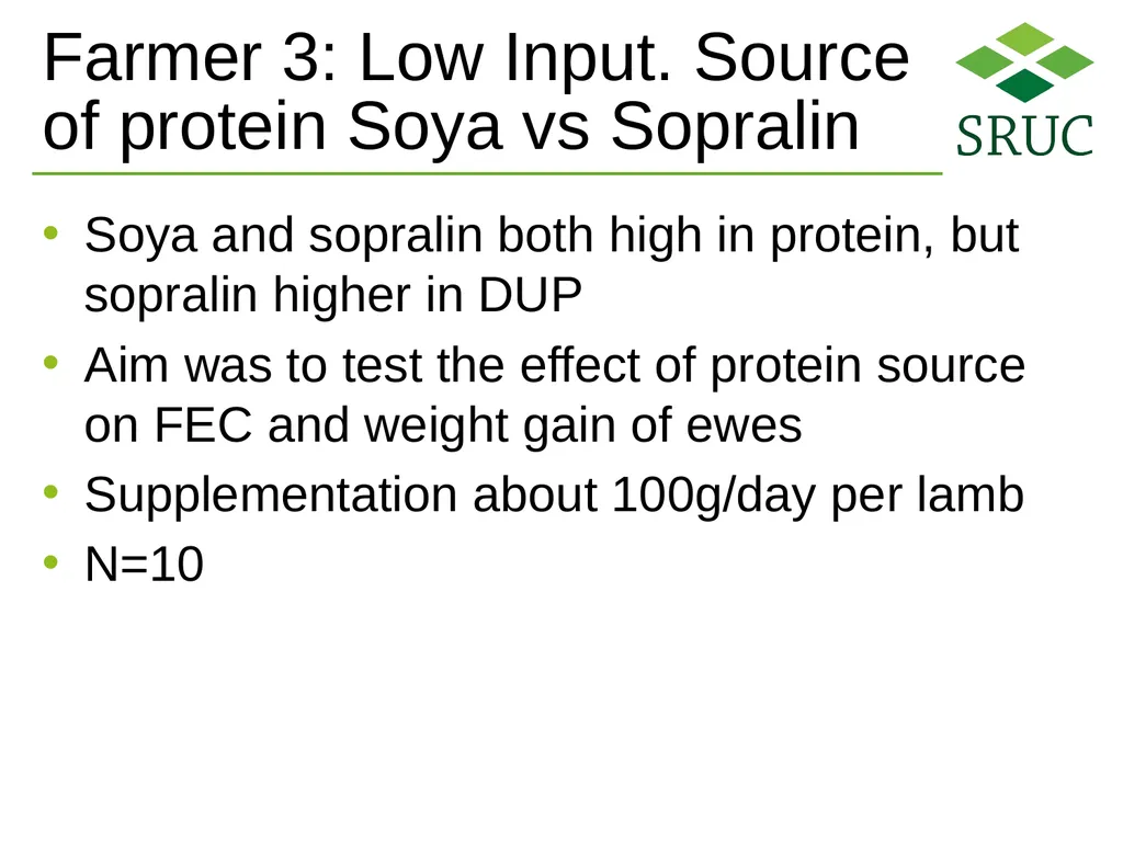 Tackling the parasitological challenges arising - slide 14 of 19
