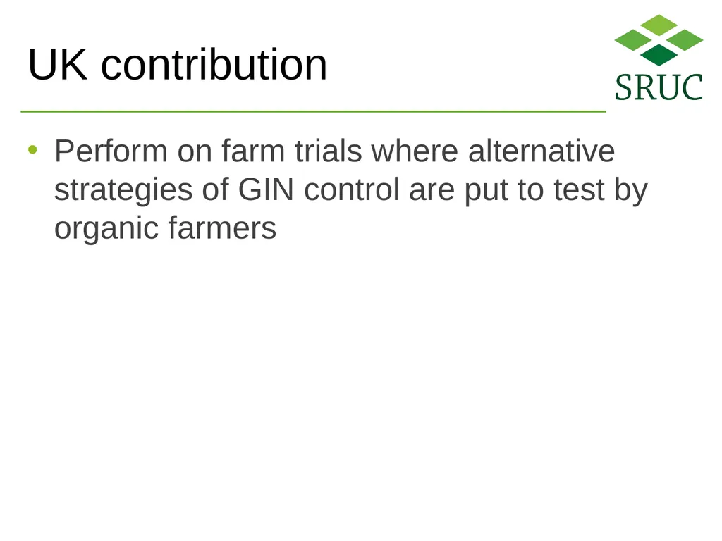 Tackling the parasitological challenges arising - slide 5 of 19