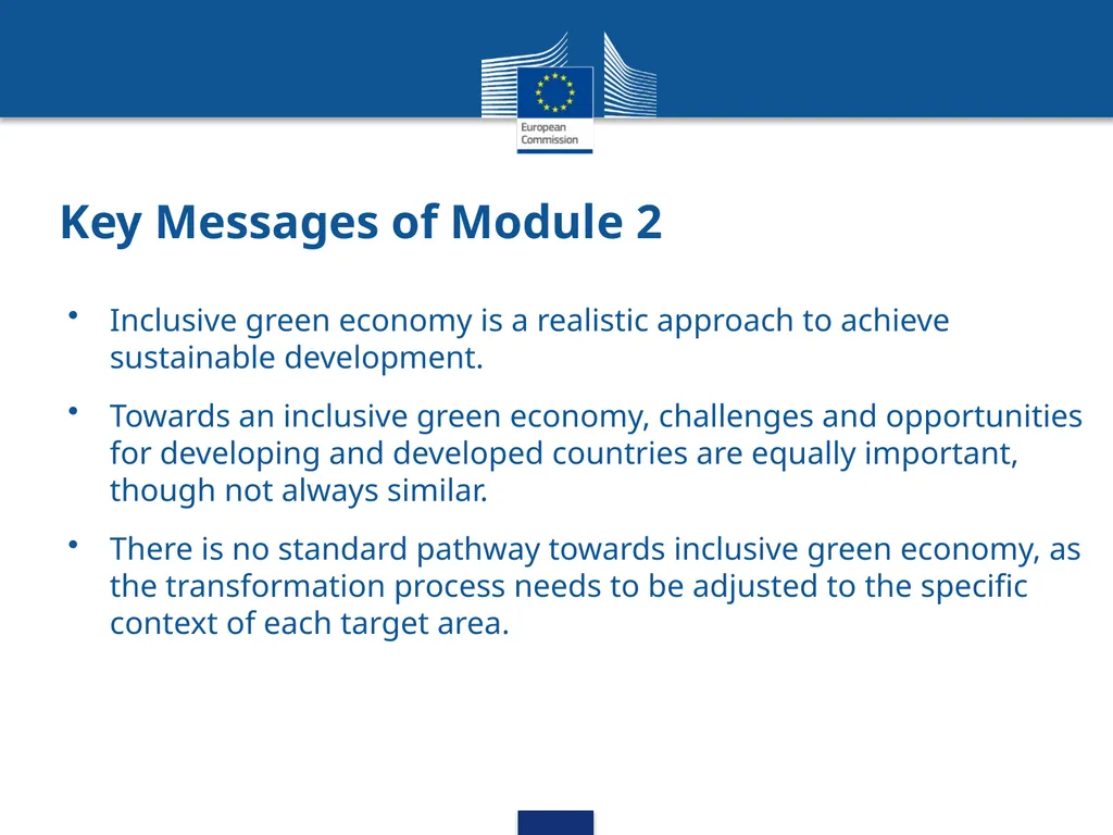 Inclusive Green Economy: A DEVCO Training Course - slide 19 of 20