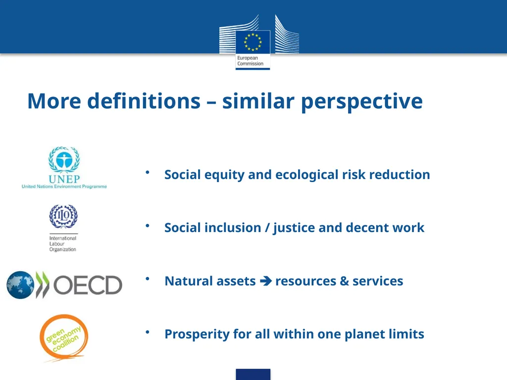 Inclusive Green Economy: A DEVCO Training Course - slide 7 of 20