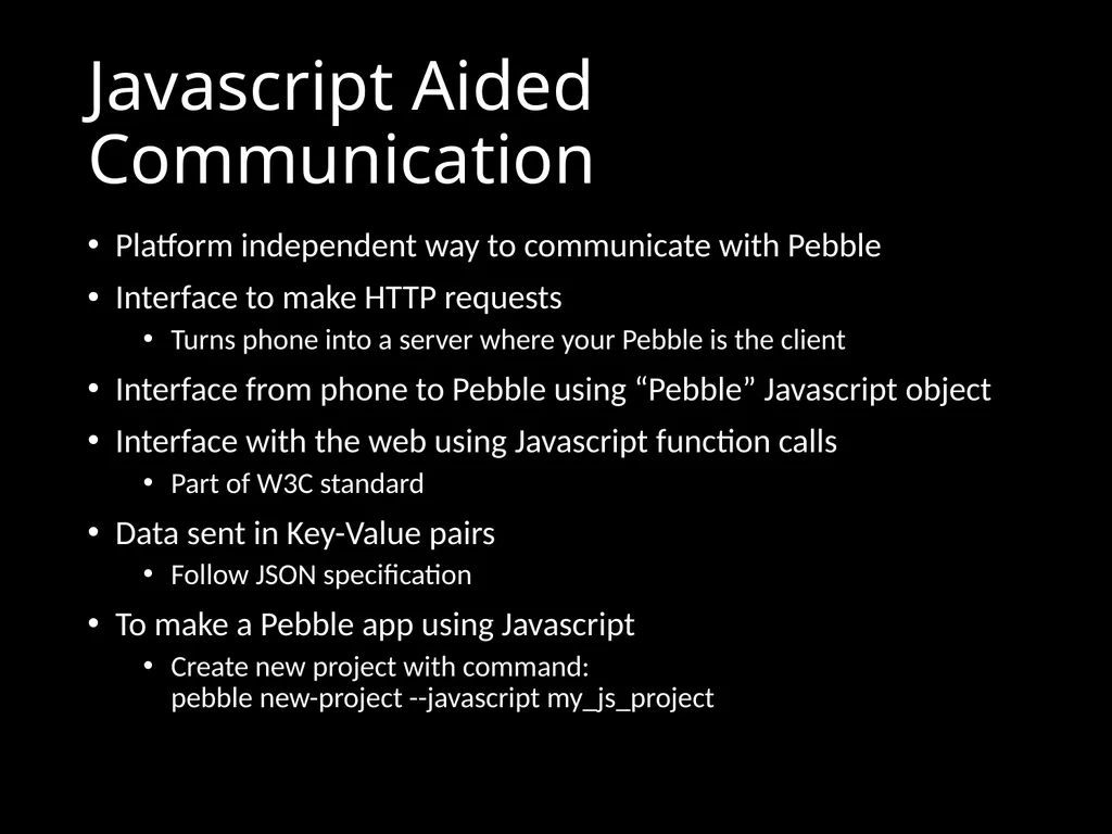 CS 3714 Mobile Software Development Pebble Why - slide 38 of 50