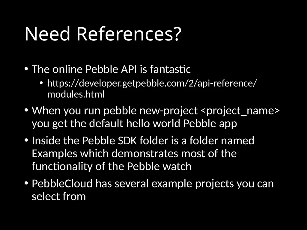 CS 3714 Mobile Software Development Pebble Why - slide 48 of 50