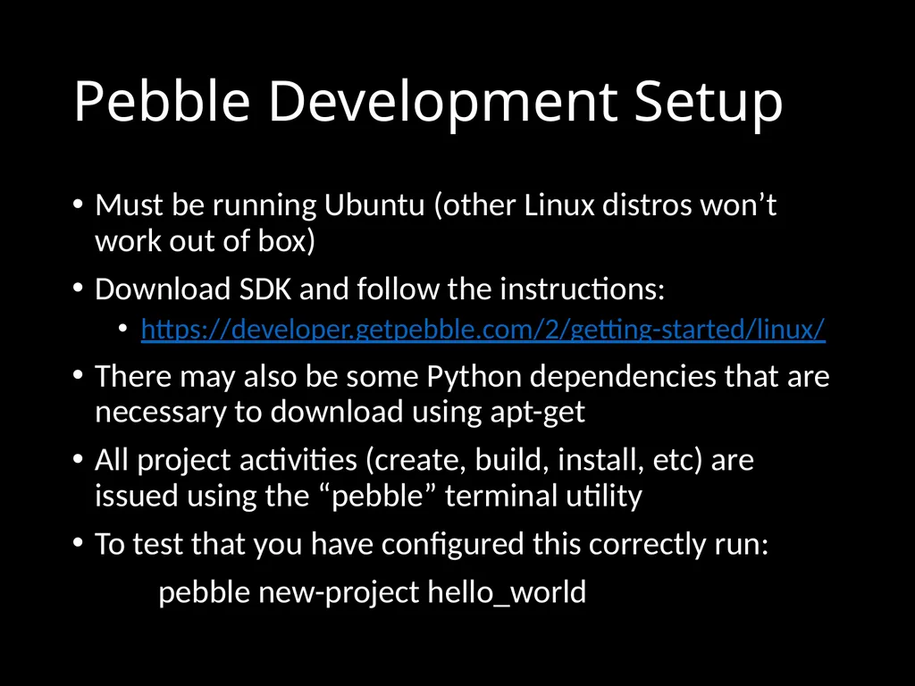 CS 3714 Mobile Software Development Pebble Why - slide 43 of 50
