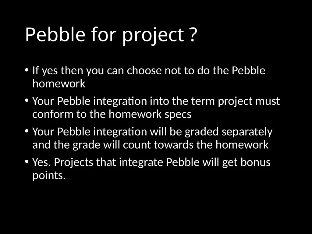 CS 3714 Mobile Software Development Pebble Why - slide 50 of 50
