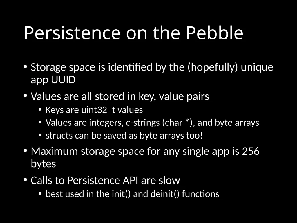 CS 3714 Mobile Software Development Pebble Why - slide 27 of 50