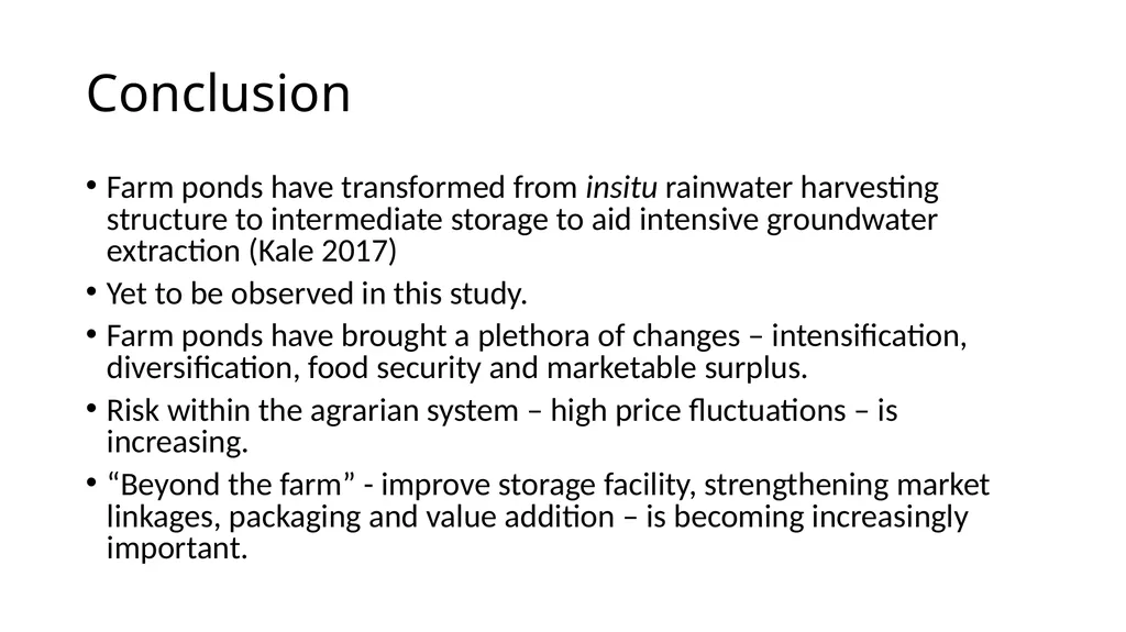 Enhancing water, food and income security through - slide 20 of 22