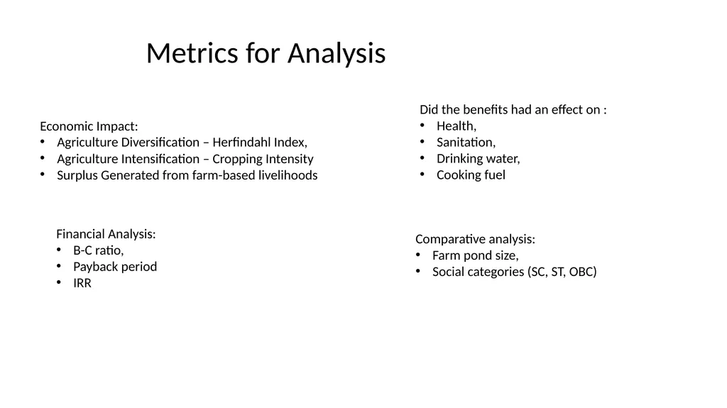 Enhancing water, food and income security through - slide 8 of 22