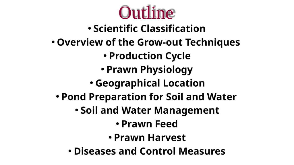 Grow-out culture of Penaeus monodon Mr. Bhartendu - slide 2 of 64