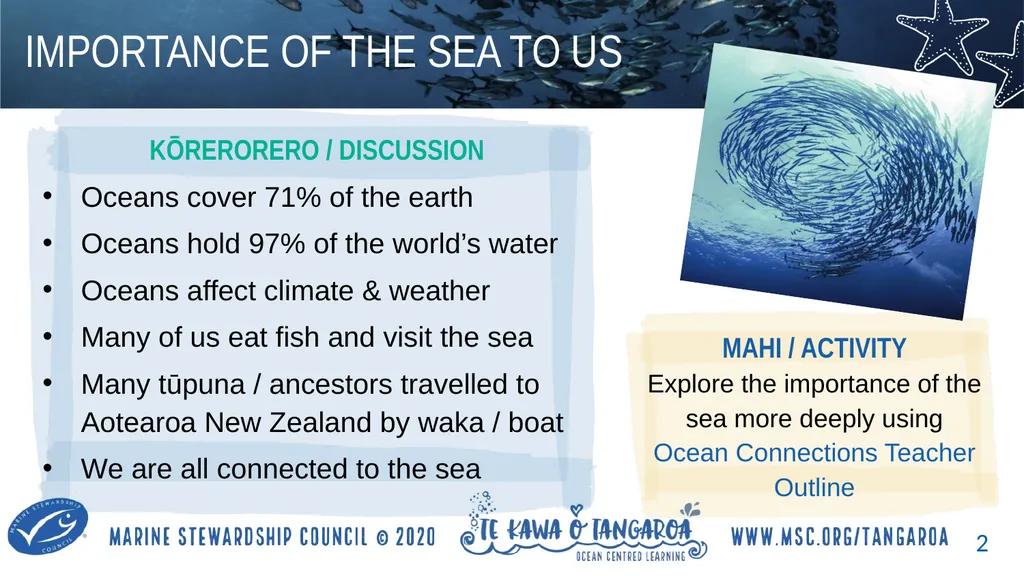 KŌRERORERO / DISCUSSION In te ao Māori [the Māori - slide 2 of 4