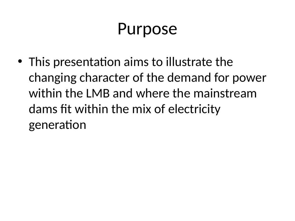 Key SEA framing issues Power demand and power - slide 2 of 19