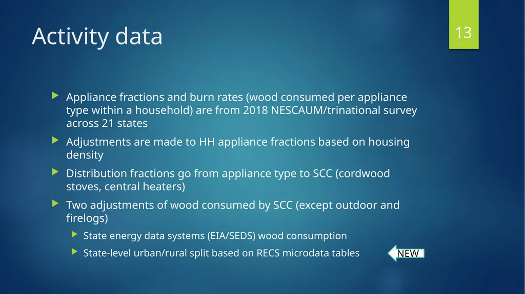 Residential Wood Combustion (RWC) Emission - slide 13 of 24