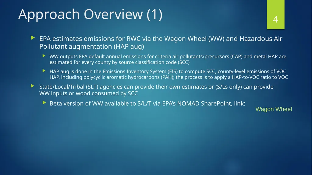 Residential Wood Combustion (RWC) Emission - slide 4 of 24