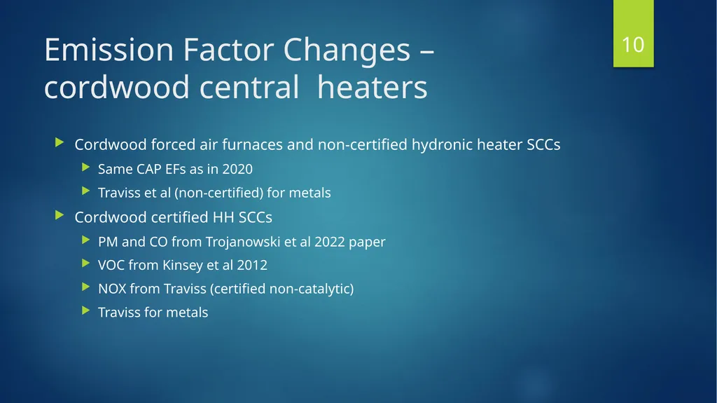 Residential Wood Combustion (RWC) Emission - slide 10 of 24