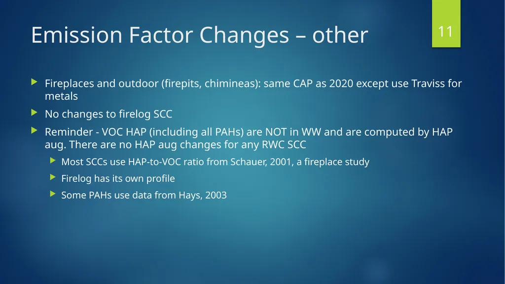Residential Wood Combustion (RWC) Emission - slide 11 of 24