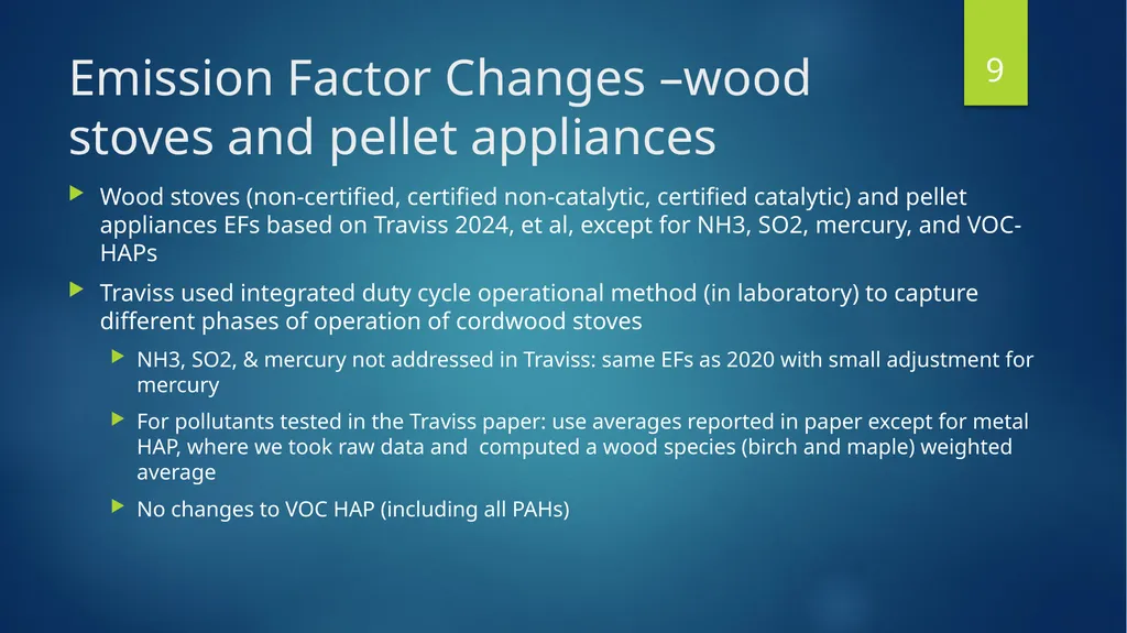 Residential Wood Combustion (RWC) Emission - slide 9 of 24