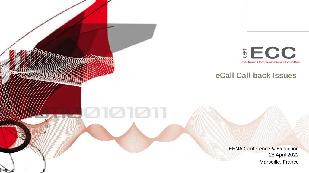 eCall call-back issues EENA Conference & - slide 1 of 15
