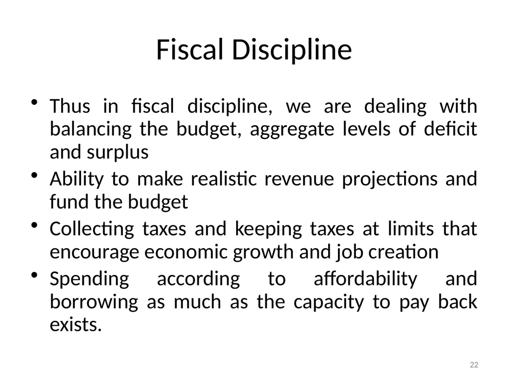 Sub-nationals and the Fiscal Responsibility Act: - slide 22 of 48