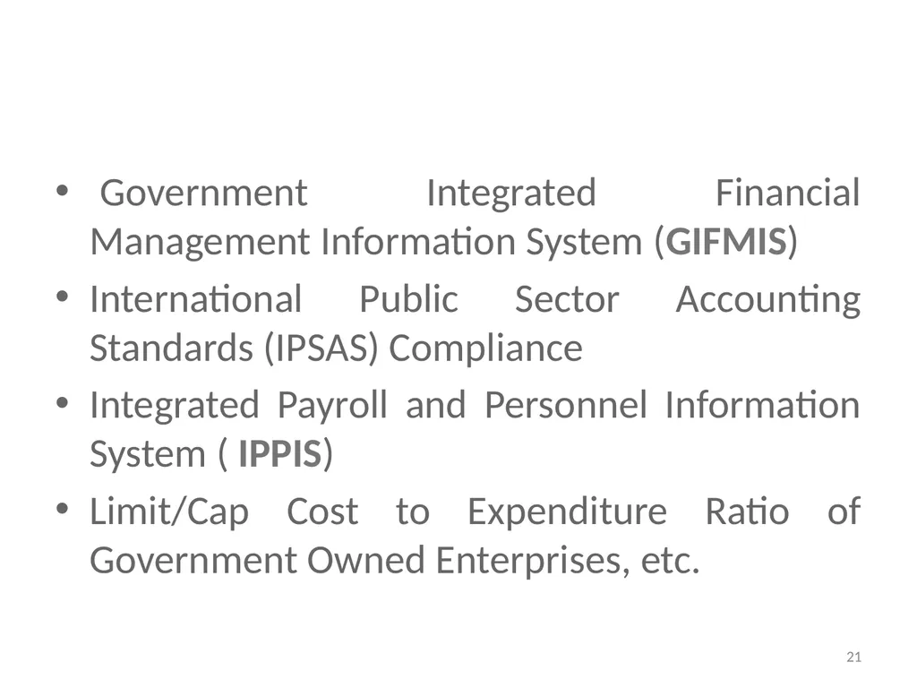 Sub-nationals and the Fiscal Responsibility Act: - slide 21 of 48