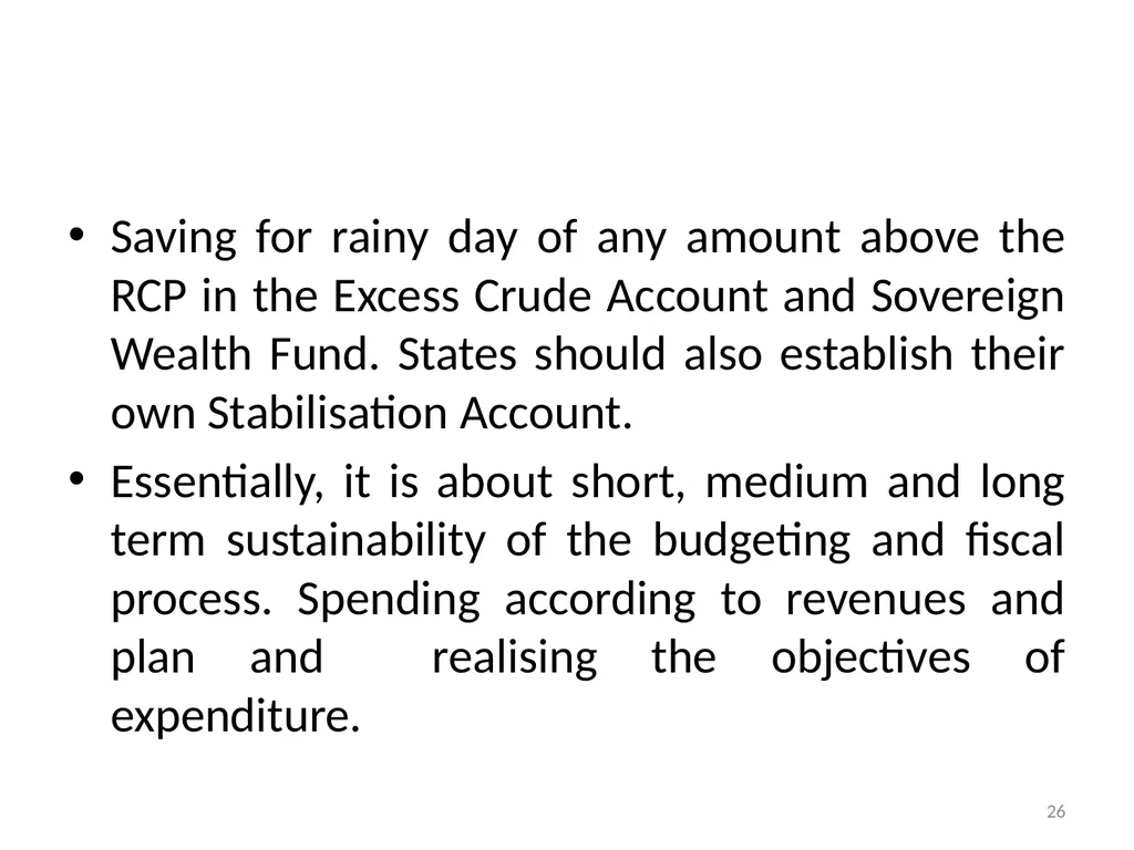 Sub-nationals and the Fiscal Responsibility Act: - slide 26 of 48