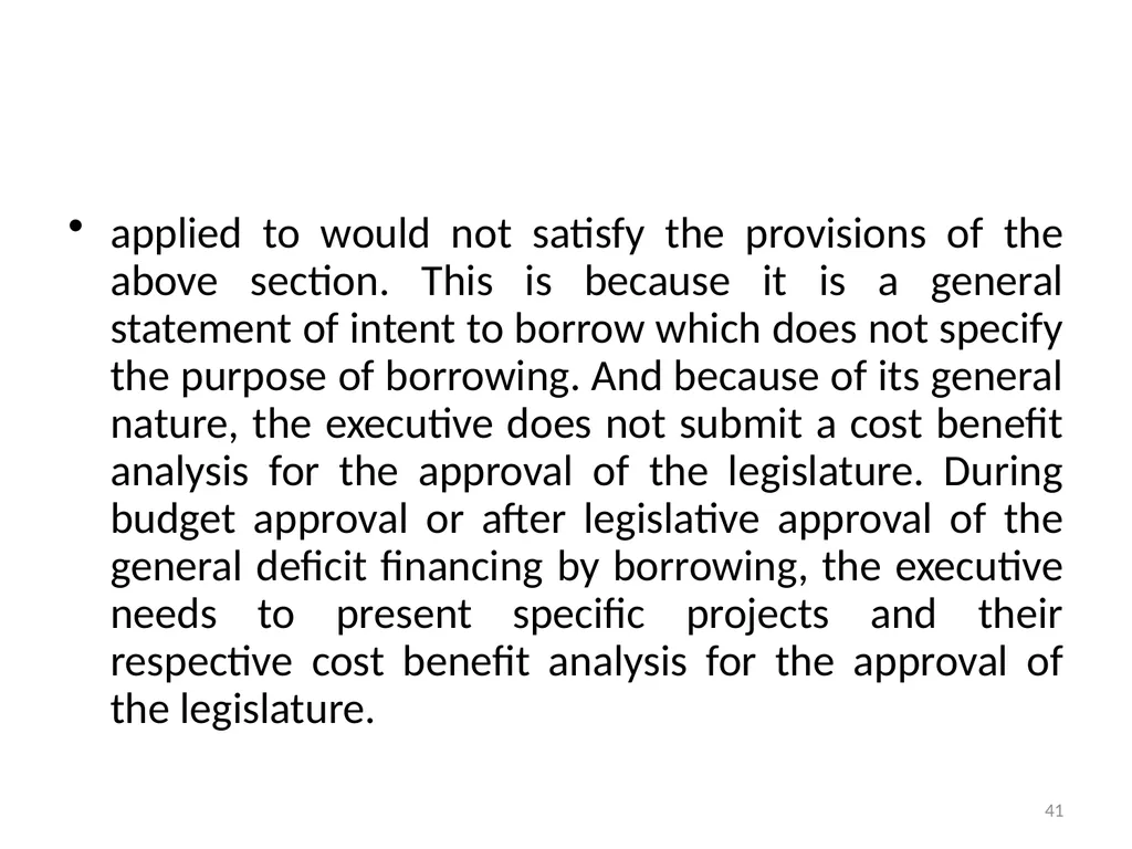 Sub-nationals and the Fiscal Responsibility Act: - slide 41 of 48