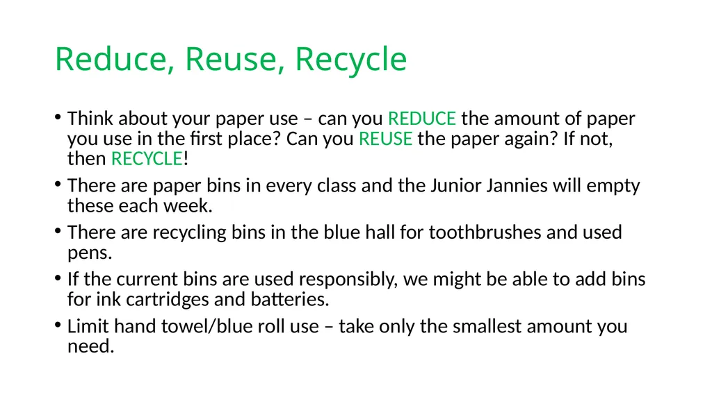 Eco Assembly What can YOU do to help? Litter Make - slide 6 of 12