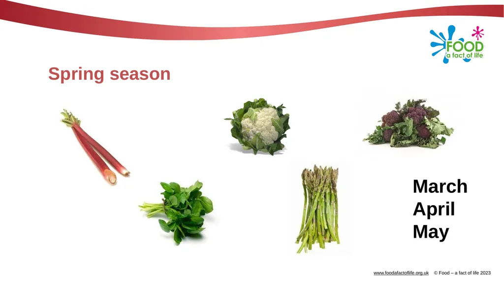 Eat the seasons What are seasonal foods? Seasonal - slide 4 of 9