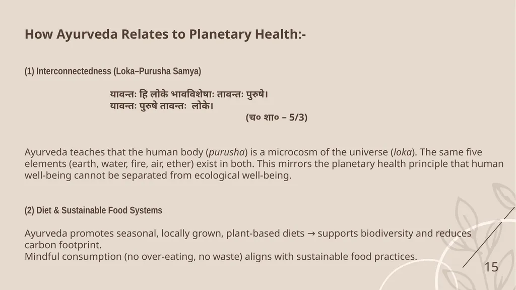 AYURVEDA FOR PEOPLE AND PLANET NANGELIL HOSPITAL - slide 15 of 20