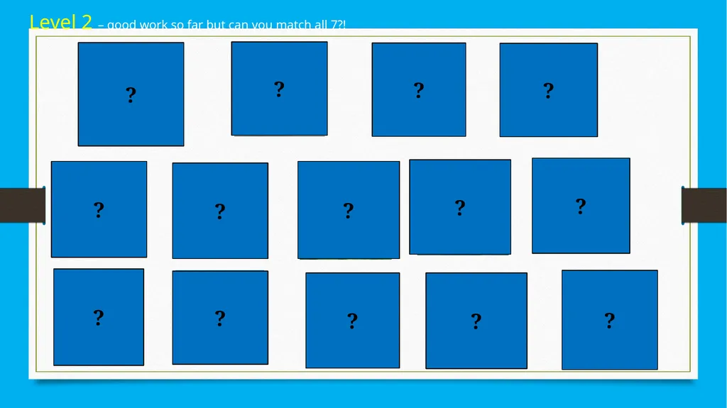 Marine Creatures Memory Game Age Group: Junior and - slide 3 of 5