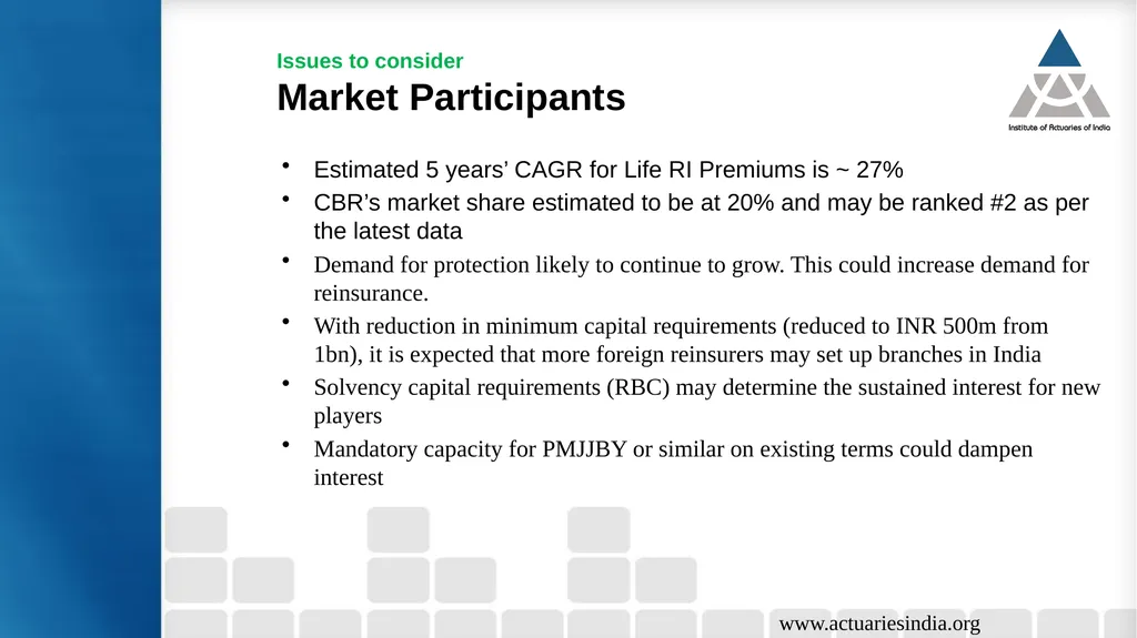 Life Reinsurance – How the landscape is evolving - slide 9 of 15