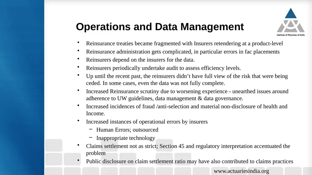 Life Reinsurance – How the landscape is evolving - slide 7 of 15