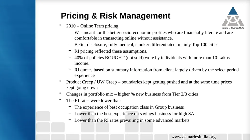 Life Reinsurance – How the landscape is evolving - slide 6 of 15