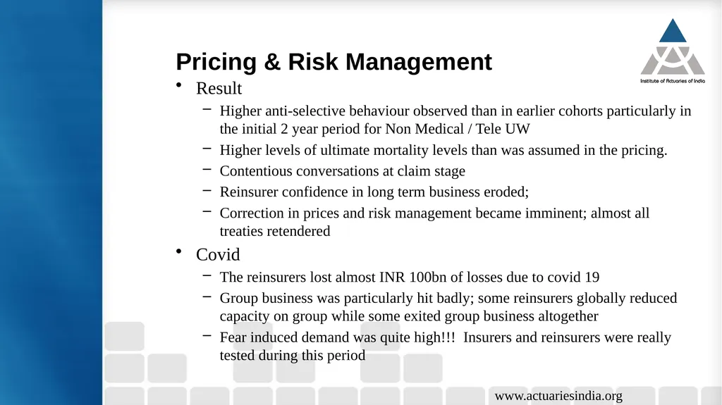 Life Reinsurance – How the landscape is evolving - slide 8 of 15