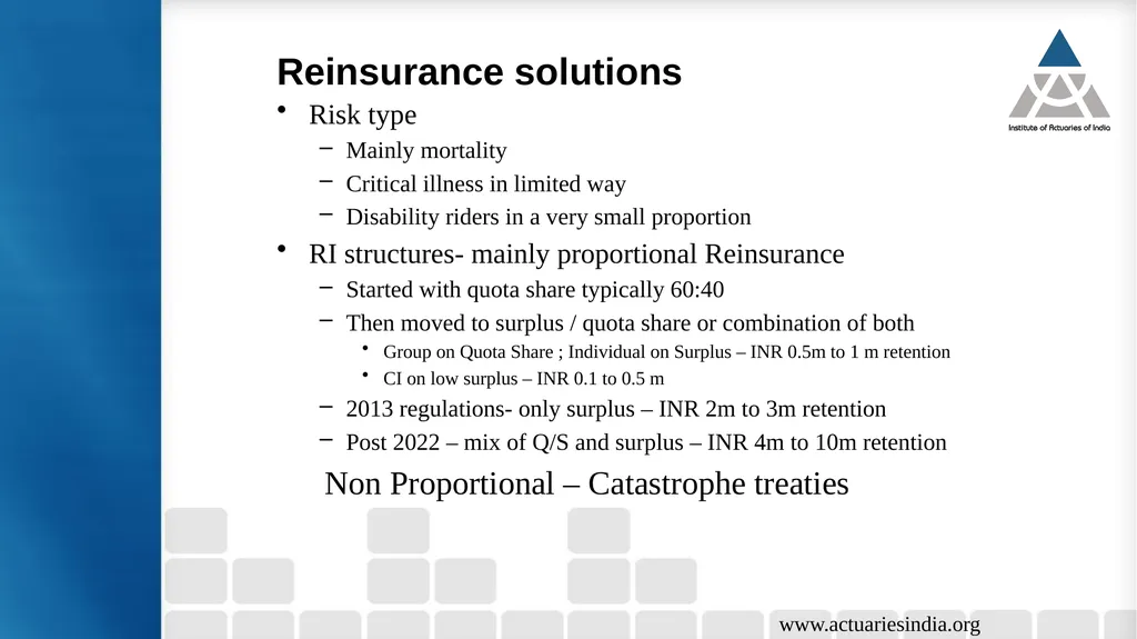 Life Reinsurance – How the landscape is evolving - slide 4 of 15