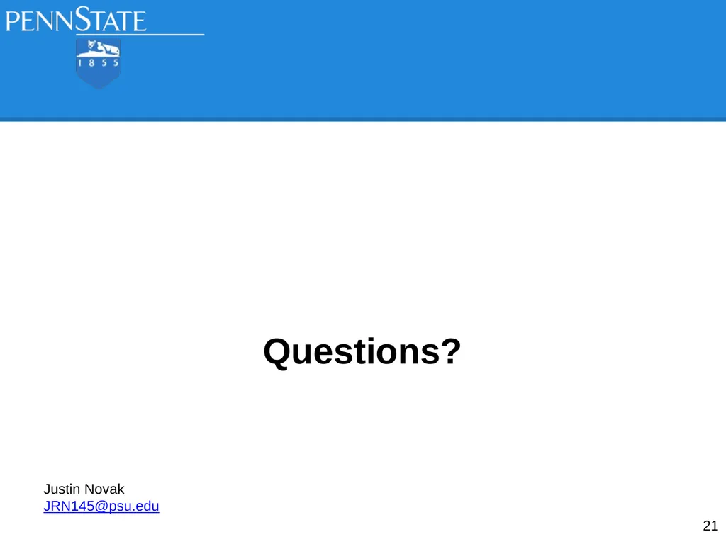 Analysis of Remote Sensing Data for Tornado Damage - slide 21 of 21